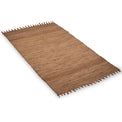 Woven Light Brown Water Hyacinth Rectangular Rug