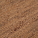 Woven Light Brown Water Hyacinth Rectangular Rug close up