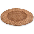 Woven Light Brown Water Hyacinth Round Rug from Roseland