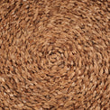 Woven Light Brown Water Hyacinth Circular Rug
