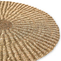 Woven Seagrass and Palm Leaf Round Rug
