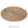 Woven Seagrass and Palm Leaf Round Rug dimensions