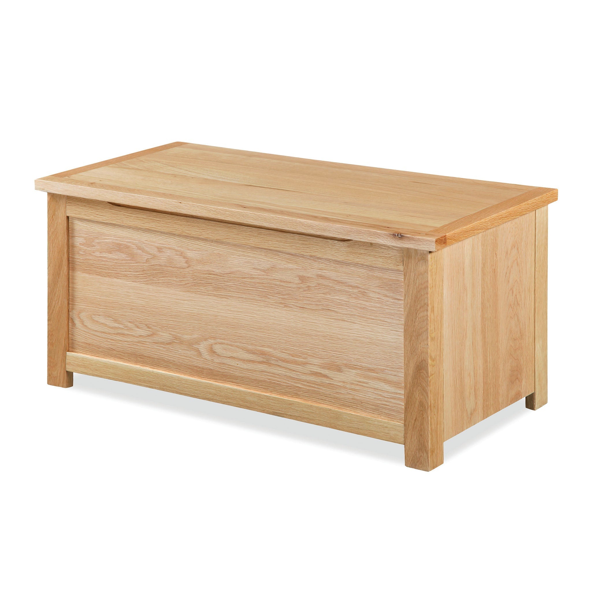 Newlyn Oak Blanket Box Solid Wood Storage Chest or Toy Box
