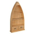 Lanner Oak Boat Bookcase by Roseland Furniture