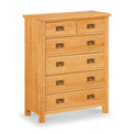 Lanner Oak 2 over 4 Drawer Chest from Roseland furniture