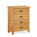 Lanner Oak 4 Drawer Chest