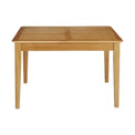 Alba Oak 120-160cm Extending Table - closed