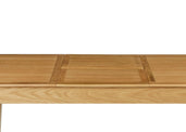 Alba Oak 150-200cm Extending Table - Close up of extending mid section of table