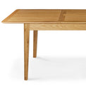 Alba Oak 150-200cm Extending Table - Close up of table top