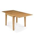 Alba Oak Flip Top Dining Table - Side view