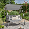 Newmarket 2 Person Grey Swing Seat with steel Frame