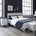 Chester White Bedside Chest of 3 Drawers - Lifestyle