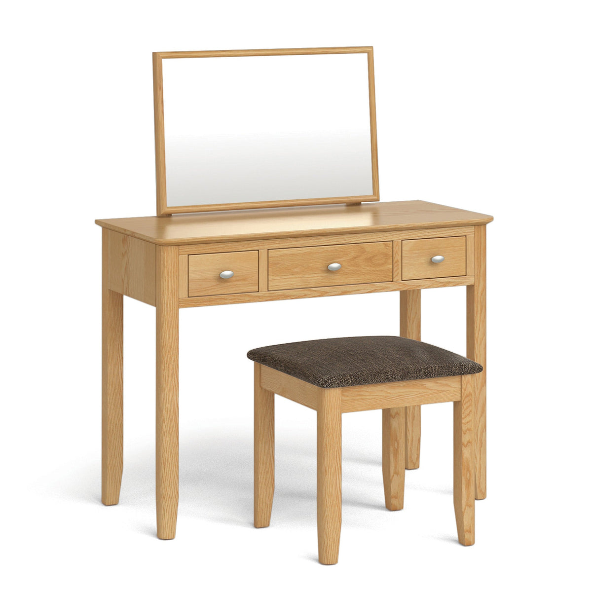 Alba Oak Dressing Table Set