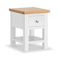 Farrow White Side Lamp Table from Roseland Furniture