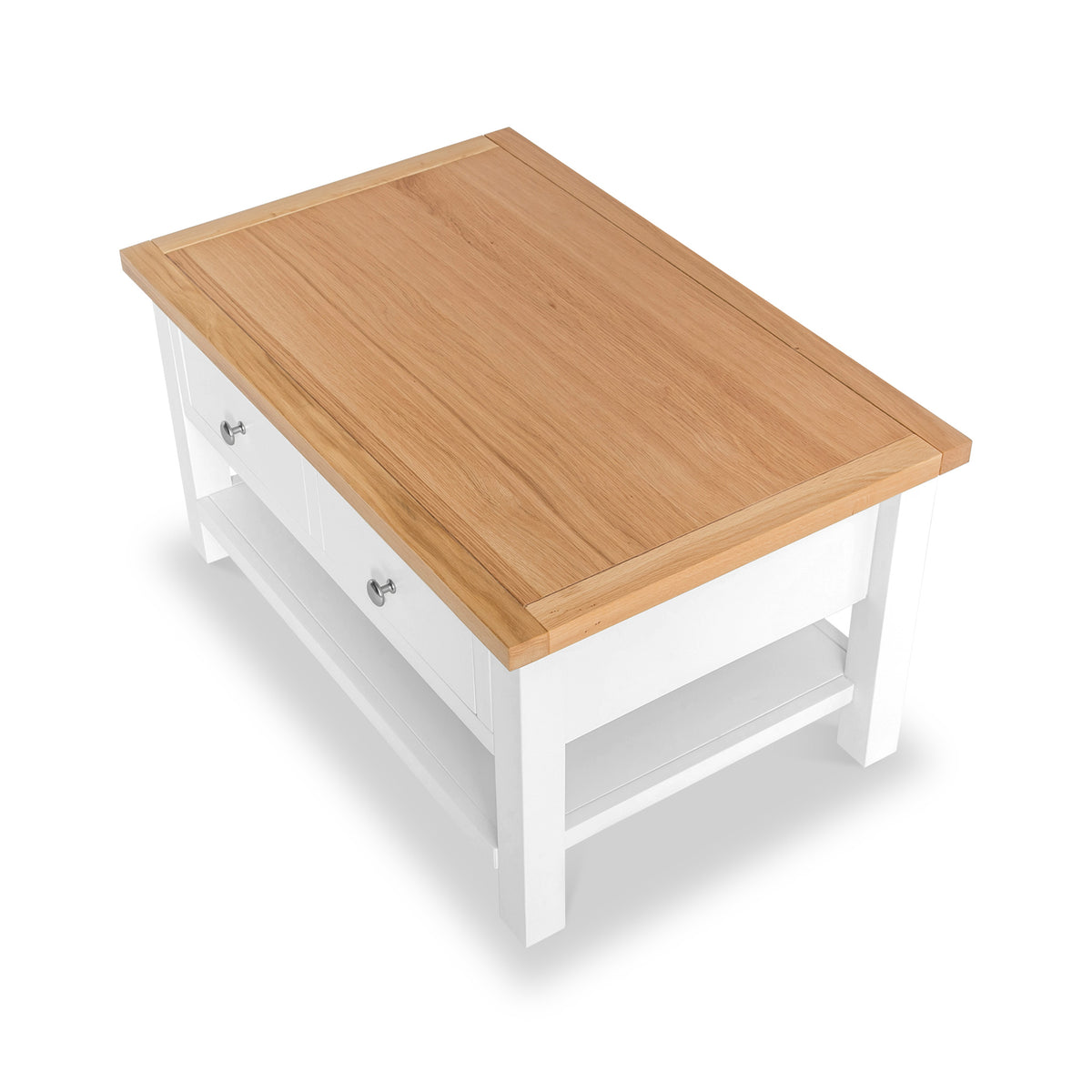 Farrow White Coffee Table with drawers