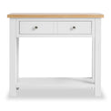 Farrow White Console Table with storage