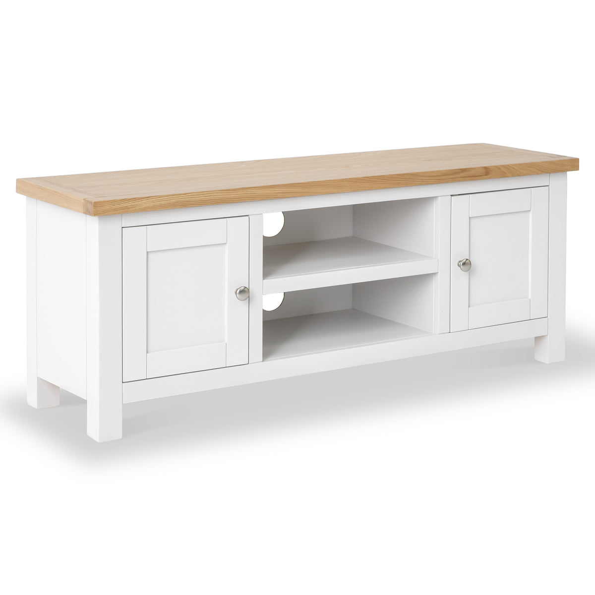 Farrow White Large 120cm TV Unit from Roseland