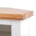 Farrow White Corner TV Stand by Roseland Furniture - Top of Cabinet