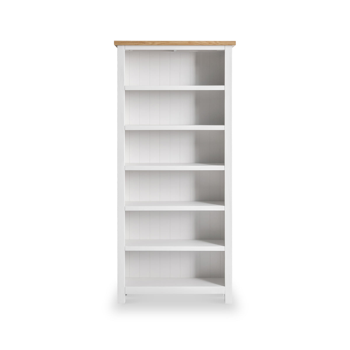 Farrow White Large Bookcase with 6 shelves