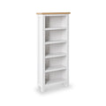 Farrow White Narrow Bookcase by Roseland Furniture