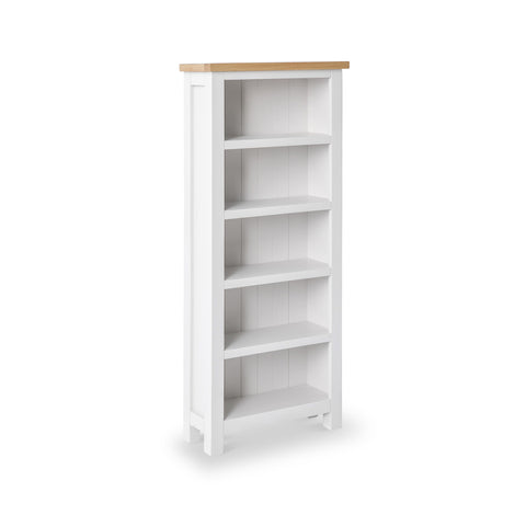 White bookcase slim discount