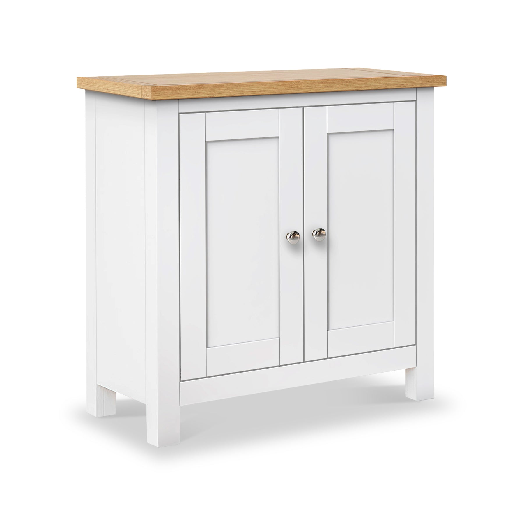 Farrow White Mini Cupboard from Roseland Furniture - Angle View