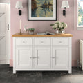 Farrow White Large Sideboard Cabinet by Roseland Furniture