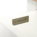 Farrow White Bedside Table