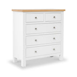 Farrow White 2 Over 3 Chest Of Drawers from Roseland Furniture