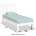 Cornish White Painted Bed Frame