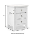 Cornish Bedside Table dimensions