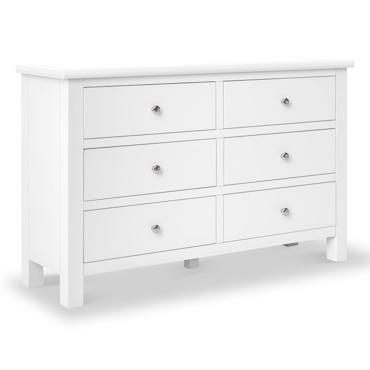 Cornish White 6 Drawer Chest from Roseland Furniture