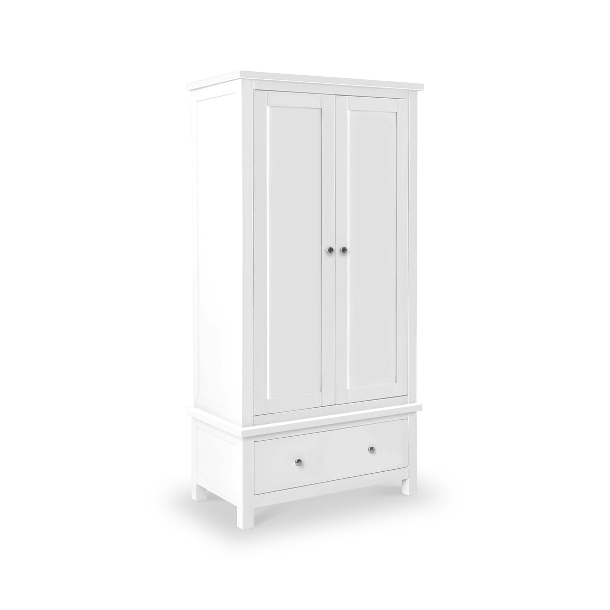 Cornish White Double Wardrobe from Roseland Furniture