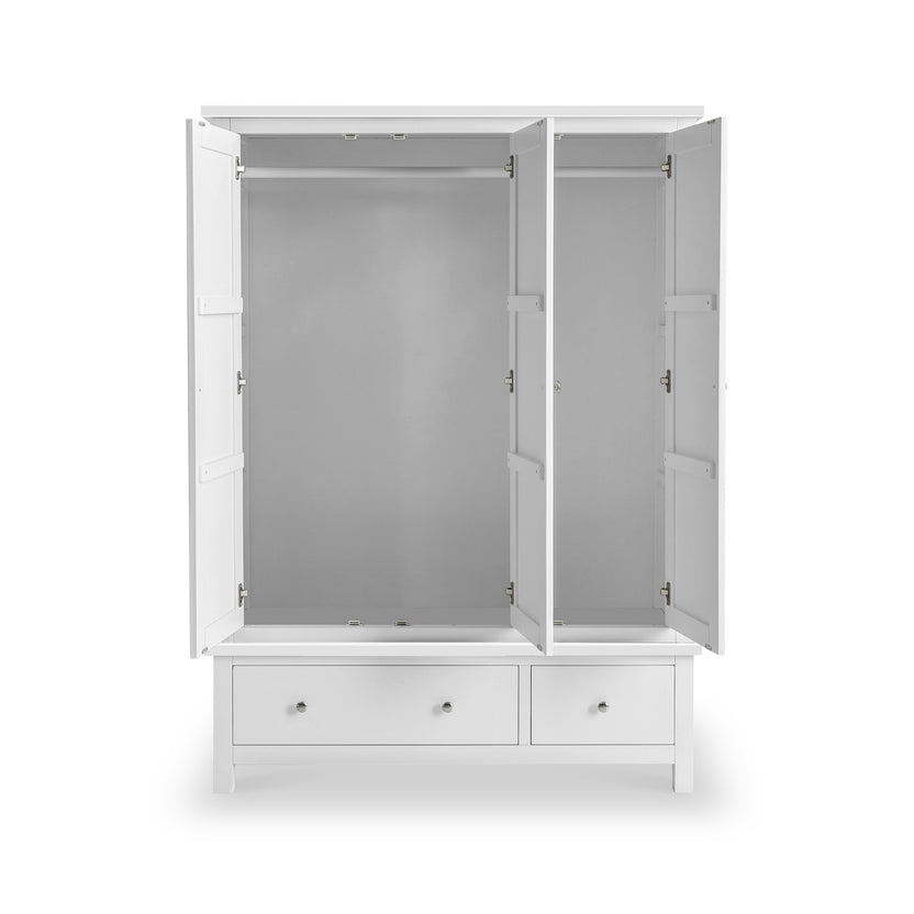 Cornish Triple Wardrobe Grey, White, Black Roseland Roseland
