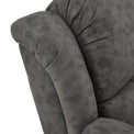 Anton Charcoal Zonica Leather Reclining 3 Seater Sofa