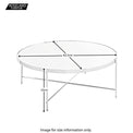 Arla Round Coffee Table - Size Guide