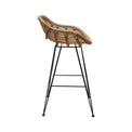 Bodhi Natural Rattan Bar Stool for Breakfast Bar side view