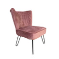 Dixie Dusky Pink Velvet Vanity Accent Chair from Roseland Furniture