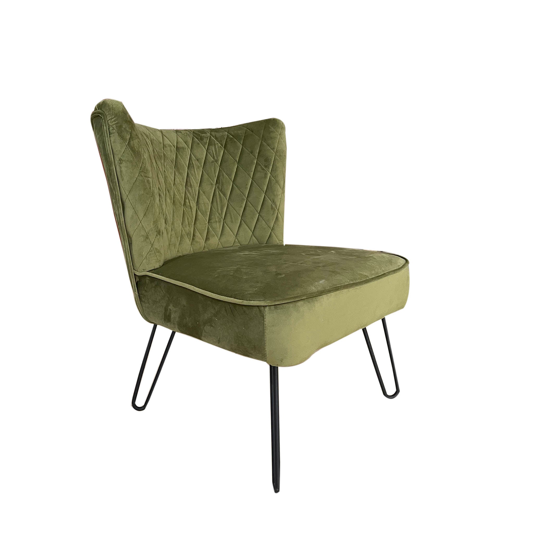 Green velvet shop vanity chair