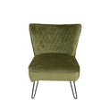 Dixie Green Velvet Vanity Accent Chair for bedroom