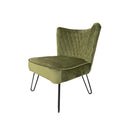 Dixie Green Velvet Vanity Accent Chair for living room
