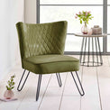Dixie Green Velvet Vanity Accent Chair Lifestyle