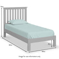 Cornish Grey Painted Bed Frame