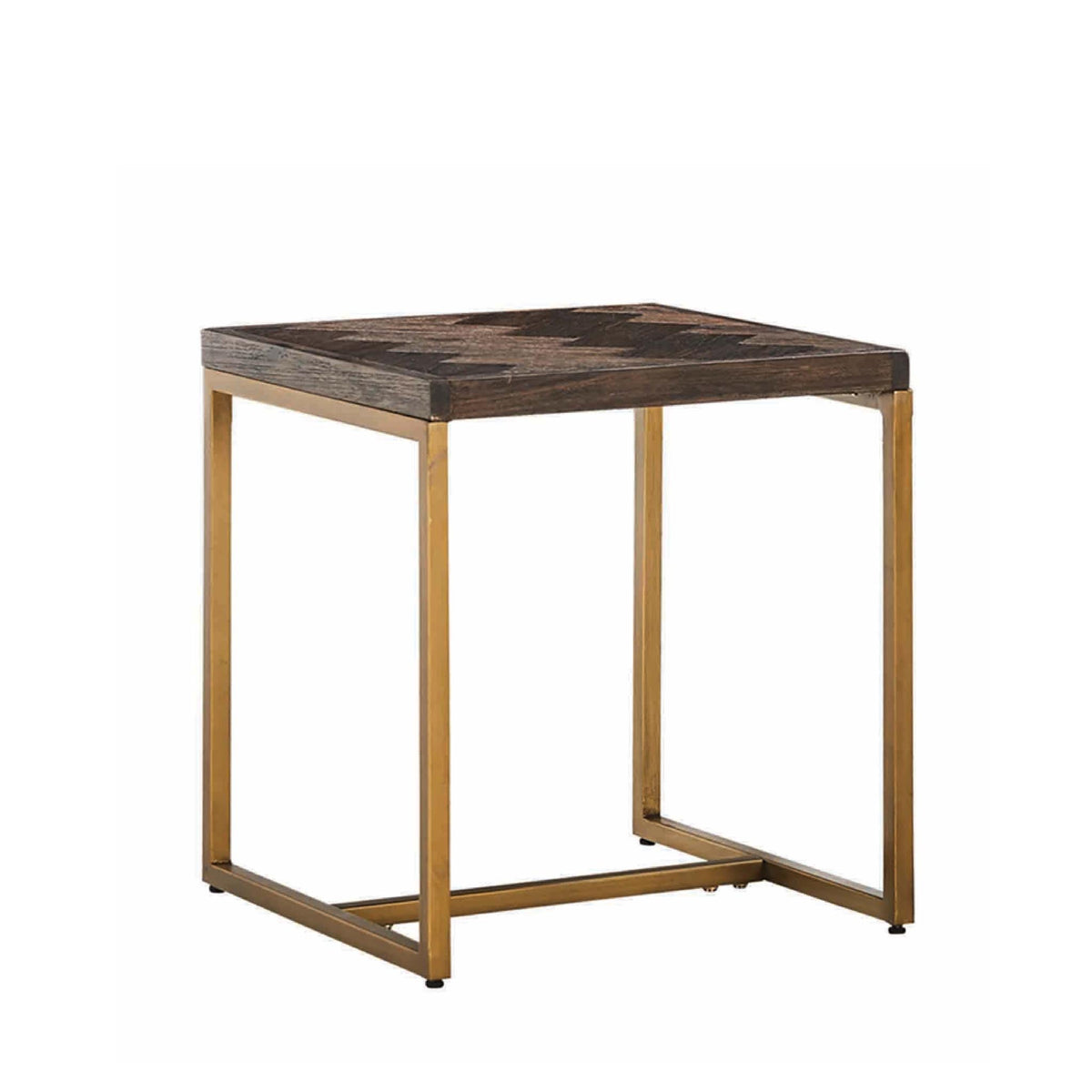 Houston Acacia Wooden Sofa Side Lamp Table from Roseland