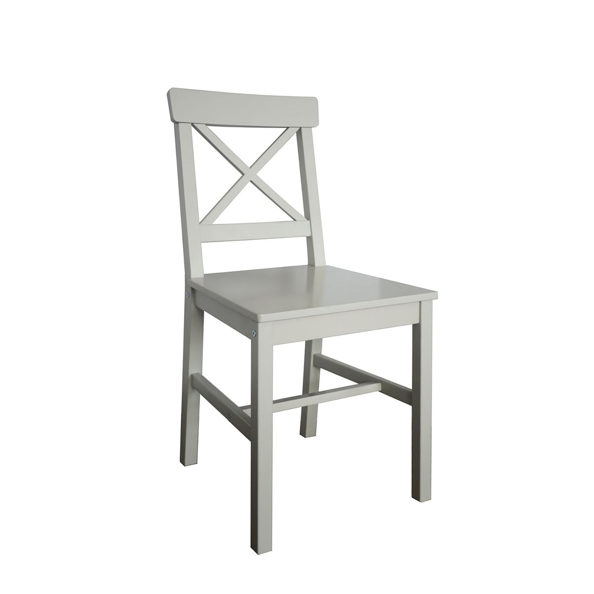 Martha Grey Dining Table and Chairs Set for 4 - Cross back chair