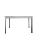 Martha Grey Dining Table and Chairs Set for 4 - 118cm Rectangular table