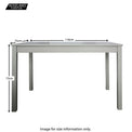 Martha Grey Dining Table and Chairs - Size Guide of Table