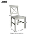 Martha Grey Dining Table and Chairs - Size Guide of Chairs