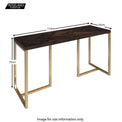 Houston Acacia Wooden Hallway Console Table  dimensions