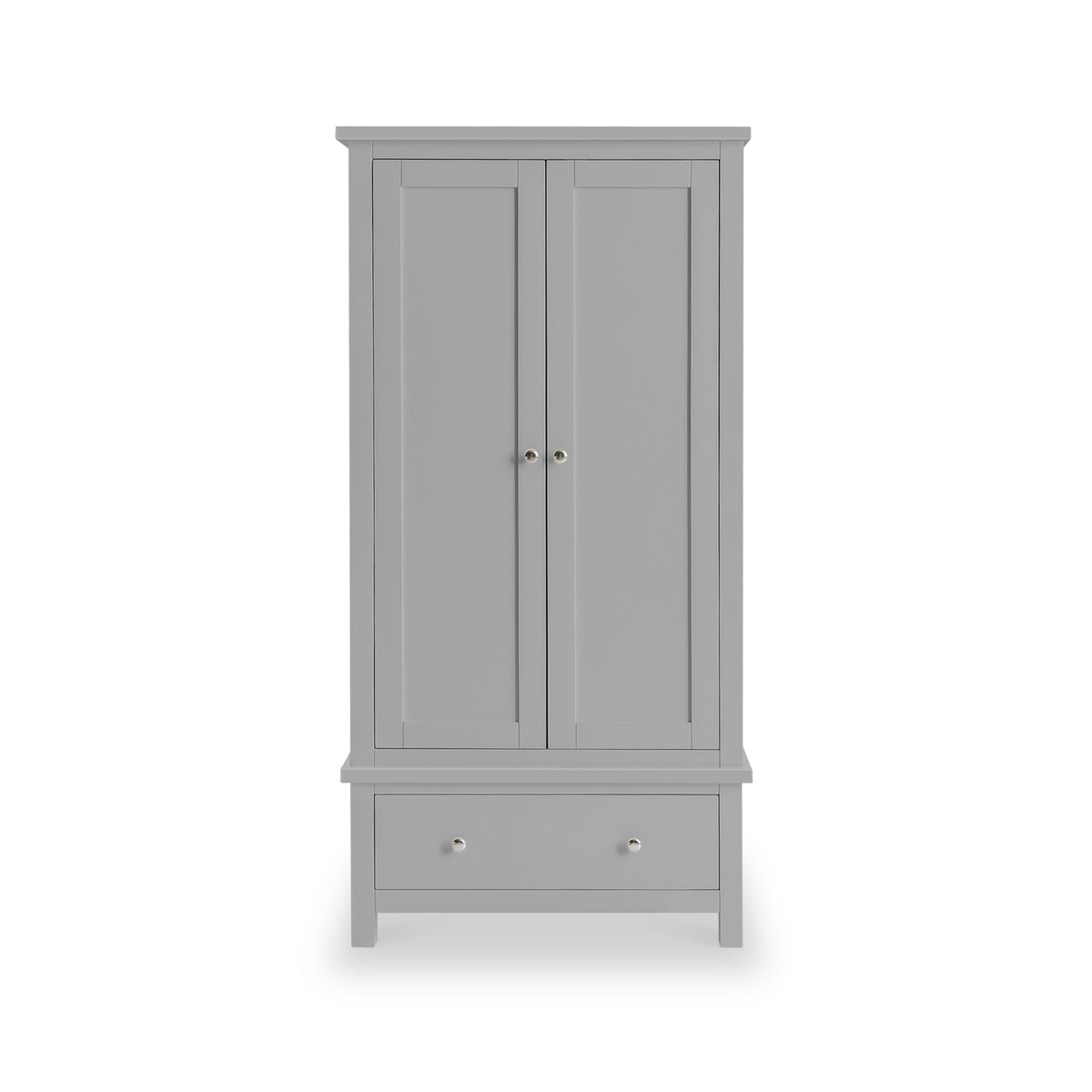 Cornish Grey 2 Door Wardrobe from Roseland Furniture